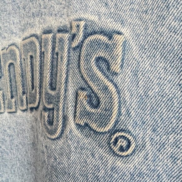 Vintage Wendy's Denim Blue Jean Jacket L - Picture 4 of 5